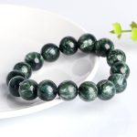 Natural Green Dragon Crystal Beaded Bracelet, high-quality gem accessories bulk supply. - Image 2
