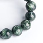 Natural Green Dragon Crystal Beaded Bracelet, high-quality gem accessories bulk supply. - Image 3