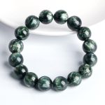 Natural Green Dragon Crystal Beaded Bracelet, high-quality gem accessories bulk supply. - Image 4