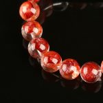 Flower inclusion crystal bracelet, natural crystal embedded with rose petals, fashion lucky stone jewelry bulk supply. - Image 4