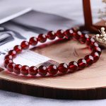 Natural Garnet Beaded Bracelet, bulk crystal accessories supply. - Image 2