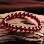Natural Garnet Beaded Bracelet, bulk crystal accessories supply. - Image 3
