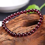 Natural Garnet Beaded Bracelet, bulk crystal accessories supply. - Image 4
