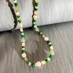 Stainless steel natural stone pearl necklace, light luxury high-end sense, retro court style clavicle chain, elegant neck jewelry for women. - Image 2