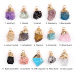 Crystal Agate Rough Stone Gold-Plated Electroplated Charms, Semi-finished Accessories for Handmade DIY Crafts - Image 2