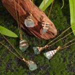 Irregular Natural Stone Pendant, Polished Green Crystal Charms, DIY Jewelry Accessories Wholesale - Image 2