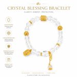 Faceted White Crystal Beaded Bracelet - Premium Quartz Strand Healing Gemstone Jewelry, Elegant Gifts for Women - Image 2