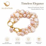 Natural Baroque Freshwater Pearl Bracelet - Premium Luxury Summer Waterproof Pearl Strand Non-Fading Hand Jewelry - Image 2