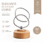 Natural Pearl Beaded Bracelet - Fashion Minimalist Women Pearl Strand Birthday Gift for Girlfriend - Image 2