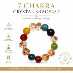 Natural Gold Foil Crackle Quartz Bracelet - Christmas New Year Gift Multi-Treasure DIY Crystal Beaded Jewelry - Image 2