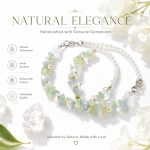 Fresh Summer Sweet Floral Beaded Bracelet - Pastoral Pearl Vine Gemstone Chips Versatile Strand Wholesale - Image 2