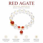 New Summer White Crystal Beaded Bracelet - Niche Premium Strawberry Quartz Strand Jewelry for Girls - Image 2