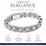 Iced Out Zircon Cuban Chain Bracelet - Luxury Hip Hop Geometric Bling Bracelet Men's Fine Jewelry - Image 2