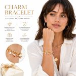 Ins Style Sweet Cherry Croissant Beaded Bracelet - Micro-Inlaid Zircon Crystal Charm Bracelet for Women, Cute Dainty Jewelry - Image 3