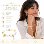 Faceted White Crystal Beaded Bracelet - Premium Quartz Strand Healing Gemstone Jewelry, Elegant Gifts for Women - Image 3