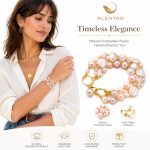 Natural Baroque Freshwater Pearl Bracelet - Premium Luxury Summer Waterproof Pearl Strand Non-Fading Hand Jewelry - Image 3