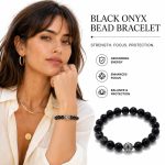 Natural Rainbow Eye Obsidian Fine Beaded Bracelet - s925 Sterling Silver Smokey Quartz Strand Minimalist Jewelry - Image 3