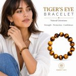 Natural Yellow Tiger Eye Beaded Bracelet - Unisex Pure Natural Crystal Strand Minimalist Hand Jewelry - Image 3