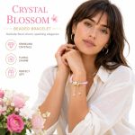 Camellia Daisy Crystal Beaded Bracelet - Colorful Crackle Glass Beads Sunflower Strand Friendship Jewelry - Image 3