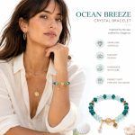 Gradient Color Crystal Beaded Bracelet - Trendy Niche Fine Shimmer Wrist Jewelry for Women - Image 3
