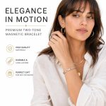 Magnetic Therapy Fish & Wheat Bangle Set - Alloy Magnet Bracelet Anklet Ring Unisex Cross-Border Jewelry - Image 3