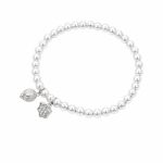 Double Blessing Lotus Pod Pearl Beaded Bracelet - Auspicious Round Beads Lucky Charm Strand Jewelry Wholesale