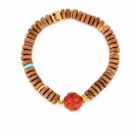 Chinese Chic Olive Nut Bamboo Joint Bracelet - Literary Retro Single Loop New Chinese Style Meditation Beads