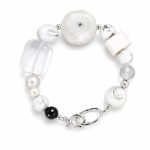 Natural Pearl Beaded Bracelet - Fashion Minimalist Women Pearl Strand Elegant Versatile Daily Wear Jewelry