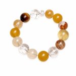 Natural Yellow Phantom Citrine Beaded Bracelet - High-End Luxury Multi-Treasure Lemon Quartz Crystal Jewelry