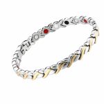 Magnetic Therapy Fish & Wheat Bangle Set - Alloy Magnet Bracelet Anklet Ring Unisex Cross-Border Jewelry